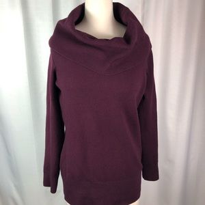 French Connection Burgundy Cowl sweater L